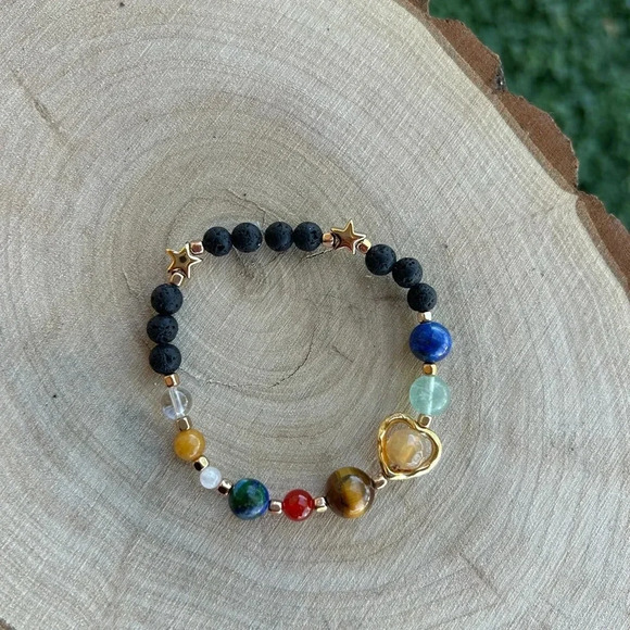 Handmade Solar System Bracelet 🌌 - Picture 1 of 3